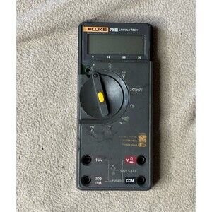Fluke 73 III Lincoln Tech Digital Multimeter Handheld Volt Ohm Amp Tester READ